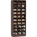 Wooden Shoes Cabinet with 30 Independent Compartments Large Storage Entrance Organizer for Living Room