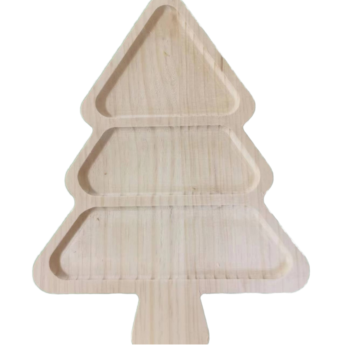 Wooden Pallets Christmas Tree Design Pastries Cheese Christmas Decorative Platter Pinewood