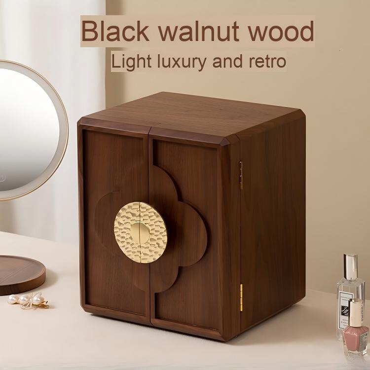 Solid Wood Jewelry Box Large Capacity Luxury Bridal Gift Gold Jewelry Box Jewelry Storage Box Vintage Wooden Jewelry Box
