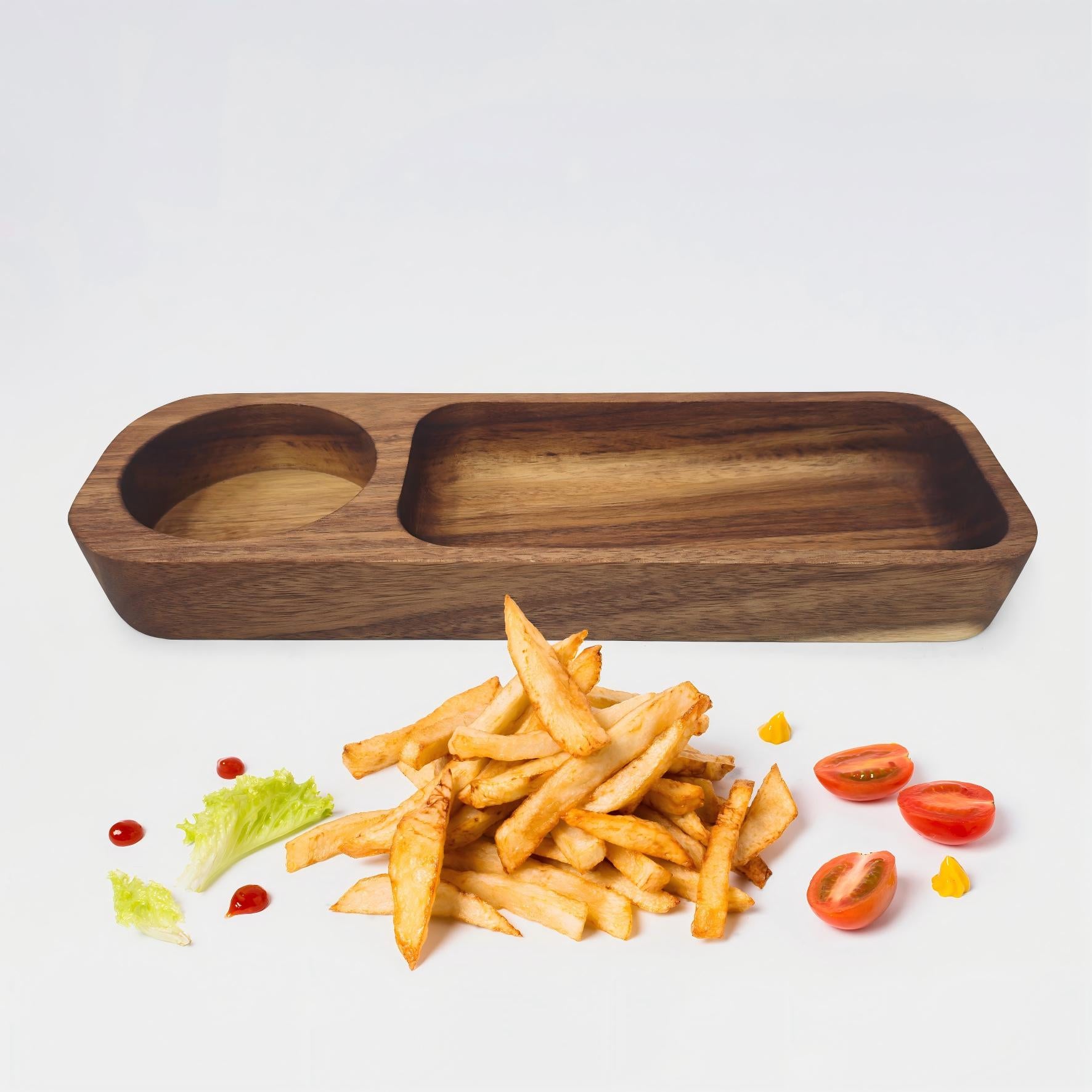 Bulk Dinner Plates Vintage Wooden Dinner Plate for Frys Pizza Fruit Cake Tray Wooden Tray