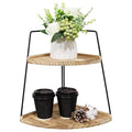Simple Home Multi-layer Wooden Storage Rack for Kitchen and Bathroom for Living Room Corner Storage