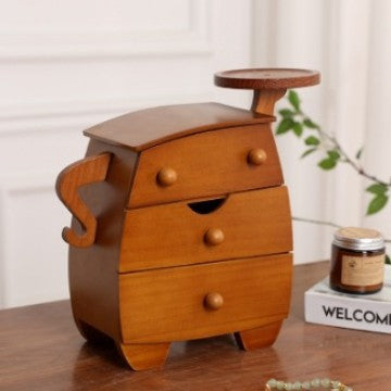2026 New Design Cute and Sturdy Solid Wood Jewelry Storage Box High-End Exquisite Organizer