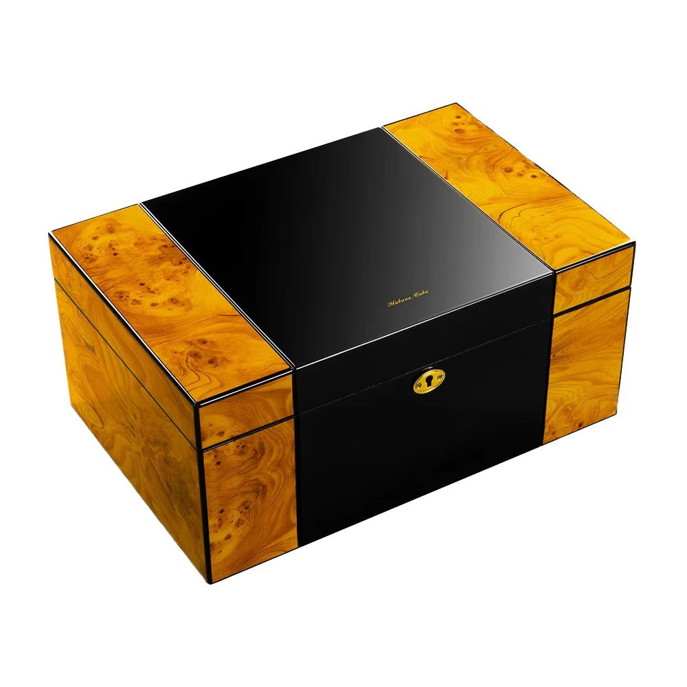 Cigar Boxes Wholesale Humidifier Handmade Wood Cigar Boxes Cigar Accessories Luxury Cigar Humidor Box Cigar Gift Set Boxes