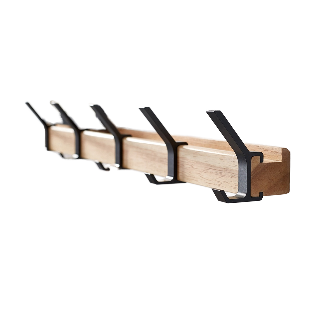 Wall Mounted Hook Rack for Fitting Room, No-Drill Clothes and Hat Hanger, Entryway Wall Hook for Keys and Items
