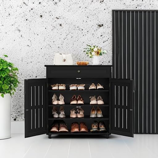 Adjustable Wooden Shoe Storage Cabinet Home Furniture for All Rooms for Living Space