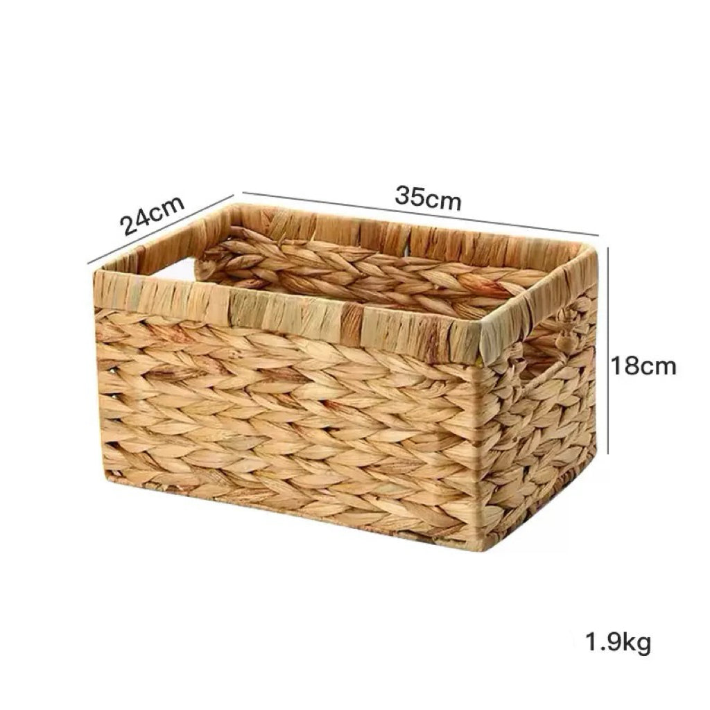 Desktop Storage Basket Gourd Grass Woven Storage Basket Storage Box Organizer Basket Storage Frame Organizer Box