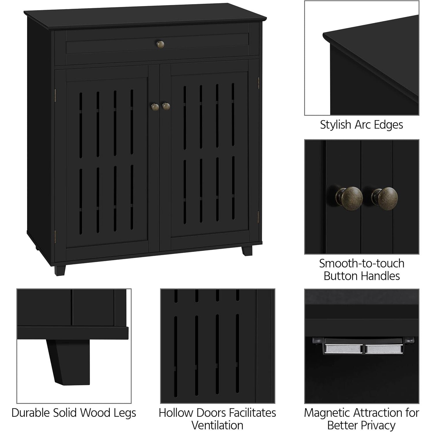 Adjustable Wooden Shoe Storage Cabinet Home Furniture for All Rooms for Living Space