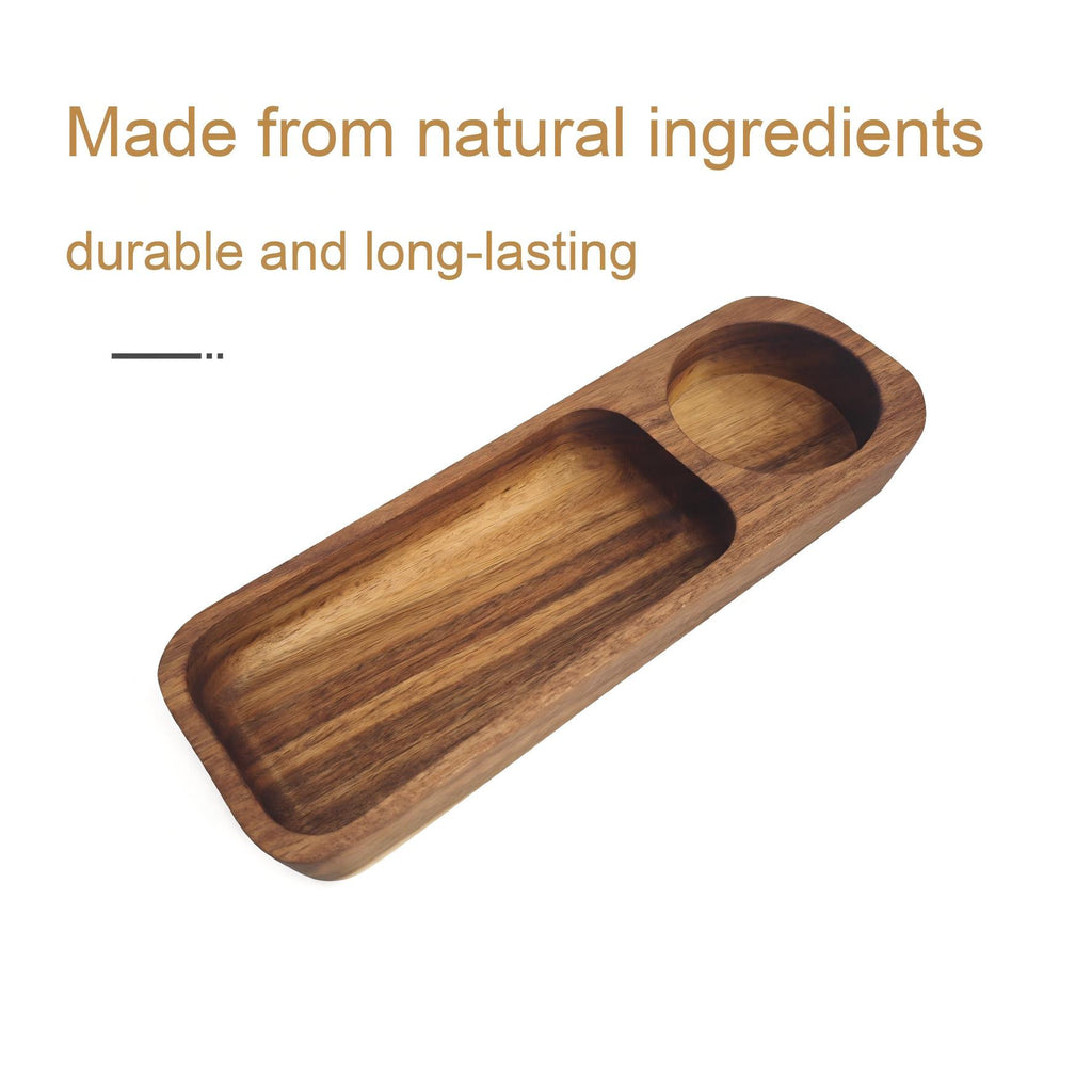 Bulk Dinner Plates Vintage Wooden Dinner Plate for Frys Pizza Fruit Cake Tray Wooden Tray