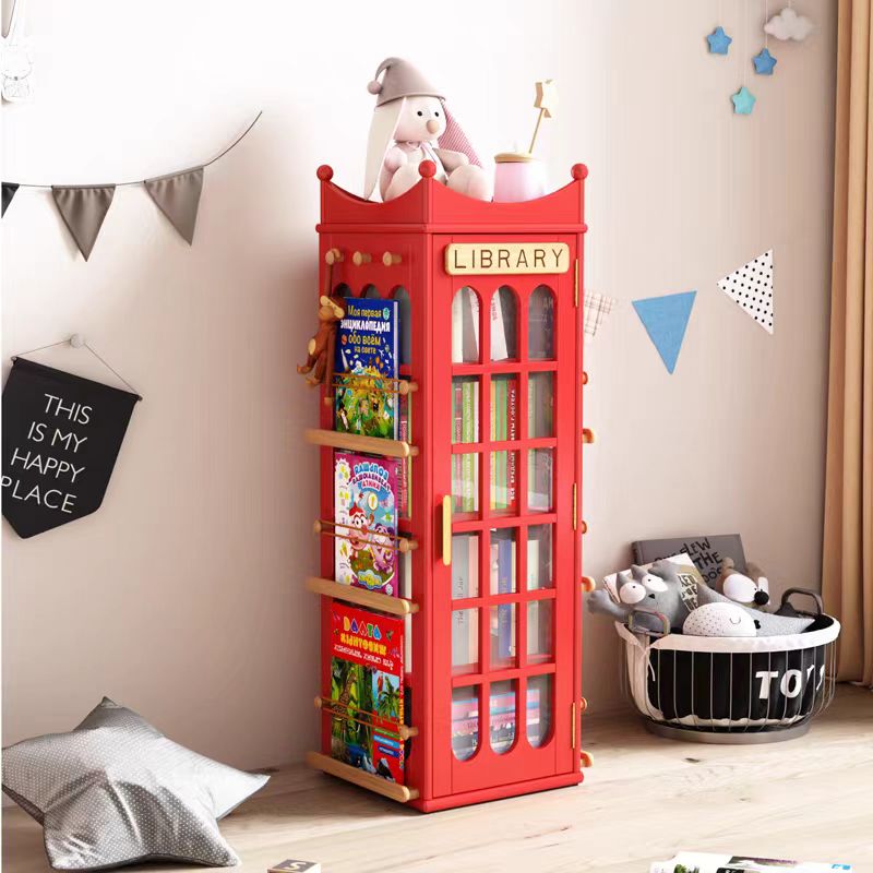 Vintage Telephone Box Bookshelf Study Table Withbookshelf Rotating Bookshelf Wholesale Bookshelves Bookshelf Cabinet