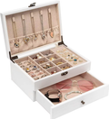 Vintage Solid Wood Jewelry Box Large Capacity Storage Box Display Box Chinese Style Jewelry Box Multi-Compartment