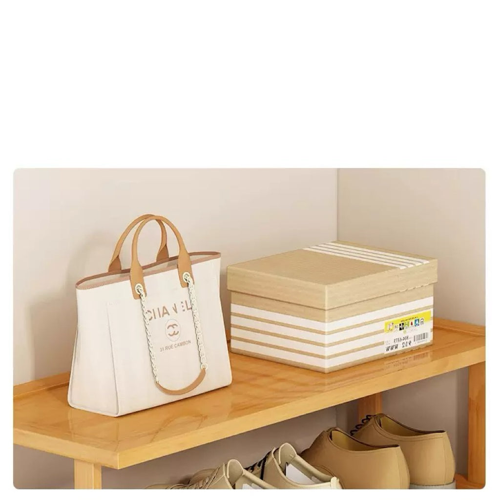 Small Narrow Shoe Rack, Multi-layer Shoe Rack for Entryway, Detachable, Space-saving Wooden Storage Shoe Rack