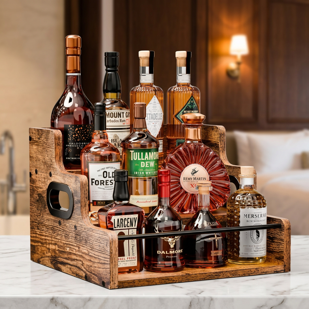 In-Stock Multi-Layer Liquor Display Rack Living Room Bar Display Rack Spice Storage Rack Step-Ladder Style