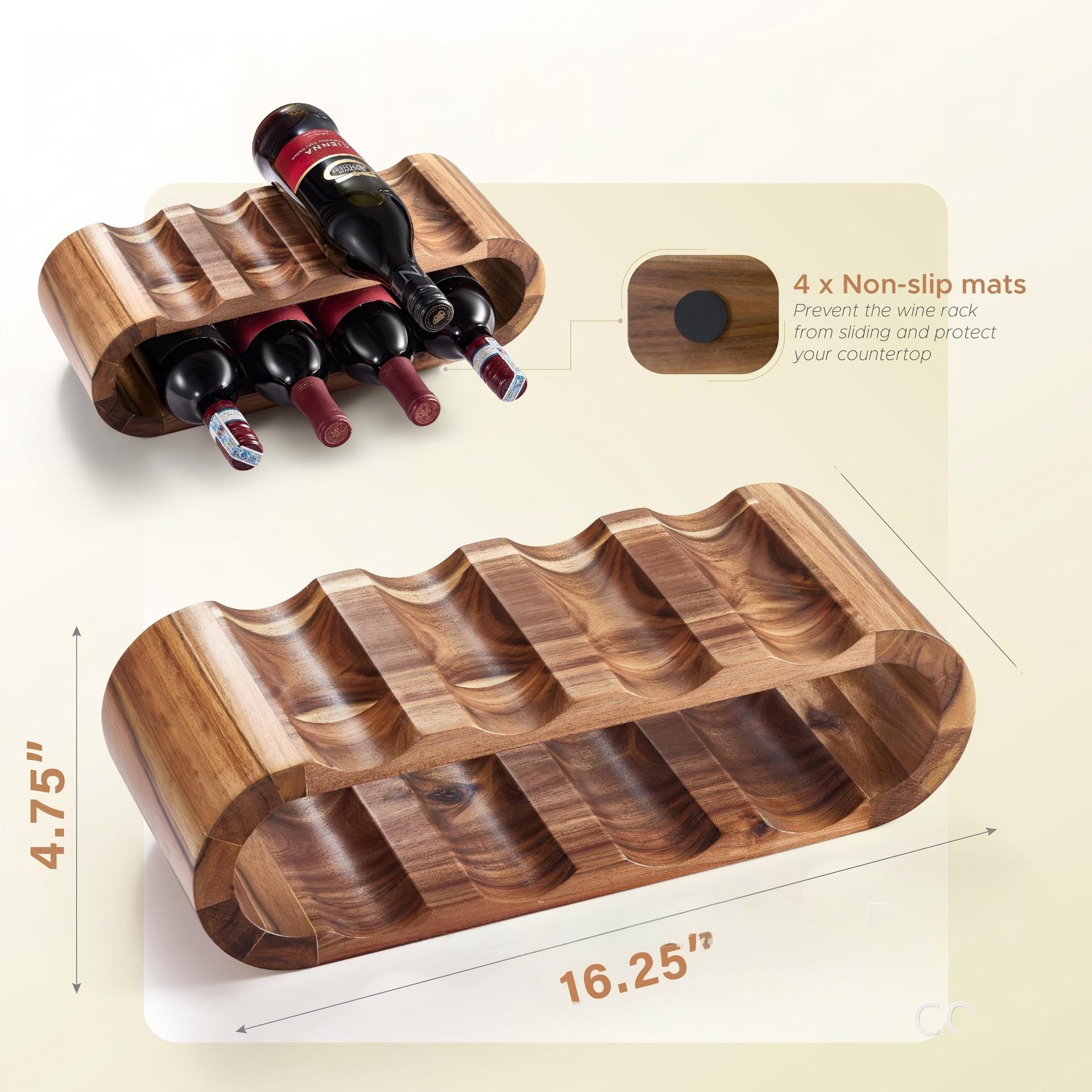Wooden Wine Rack Freestanding Desktop Wine Rack Freestanding Desktop Wine Rack Suitable for Red Wine Storage