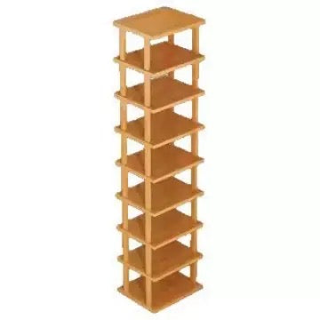 Small Narrow Shoe Rack, Multi-layer Shoe Rack for Entryway, Detachable, Space-saving Wooden Storage Shoe Rack