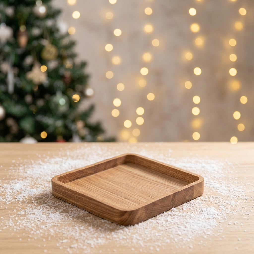 Solid Wood Carved Modern Luxury Tableware Dessert Plate Living Room Coffee Table Snack Tray Party Fruit Plate Dried Fruit Plate