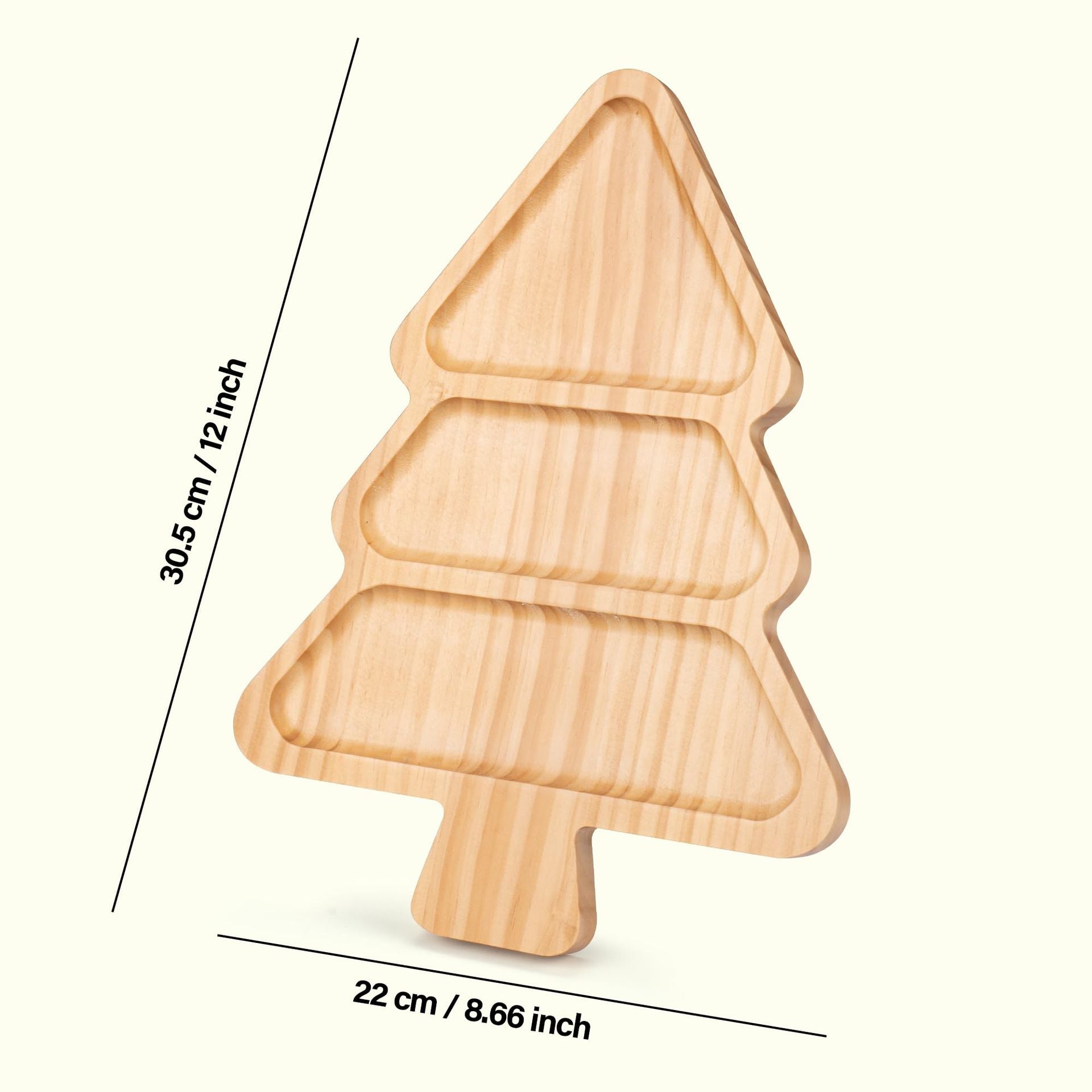 Wooden Pallets Christmas Tree Design Pastries Cheese Christmas Decorative Platter Pinewood