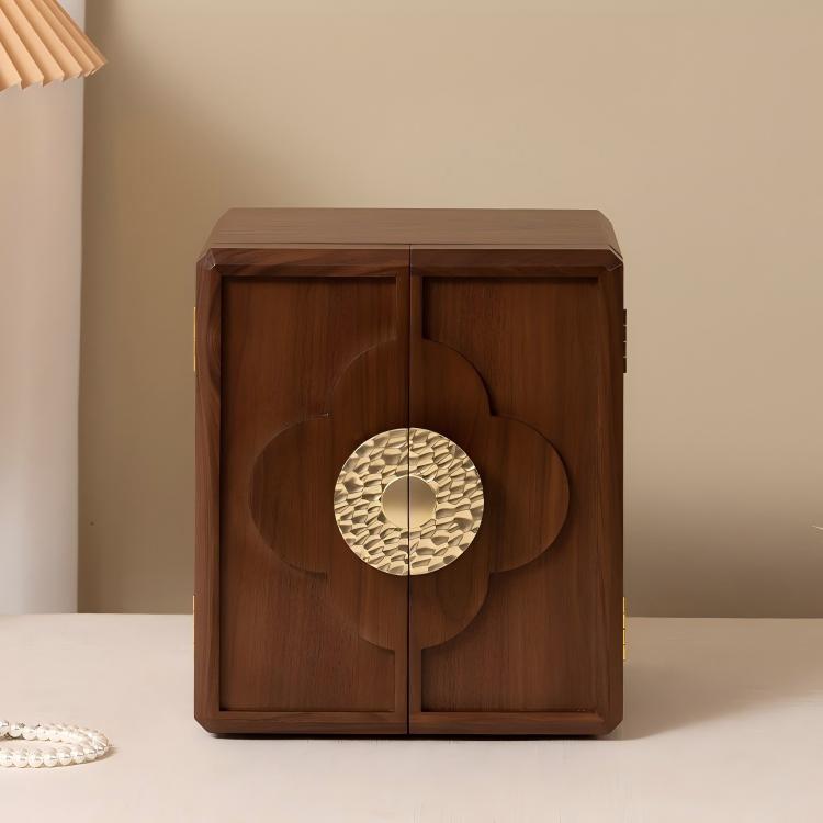 Solid Wood Jewelry Box Large Capacity Luxury Bridal Gift Gold Jewelry Box Jewelry Storage Box Vintage Wooden Jewelry Box