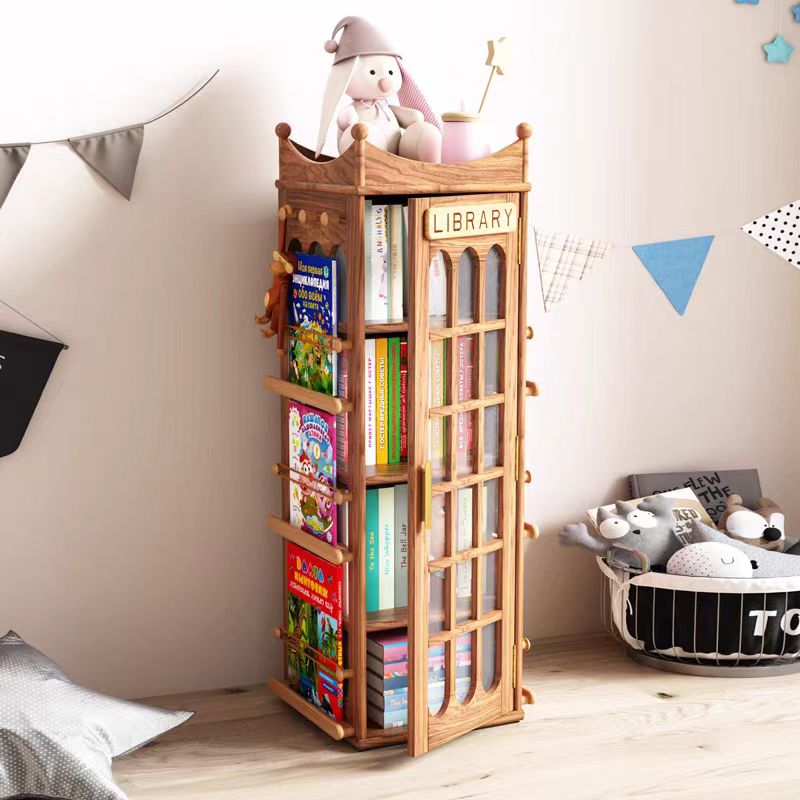 Vintage Telephone Box Bookshelf Study Table Withbookshelf Rotating Bookshelf Wholesale Bookshelves Bookshelf Cabinet