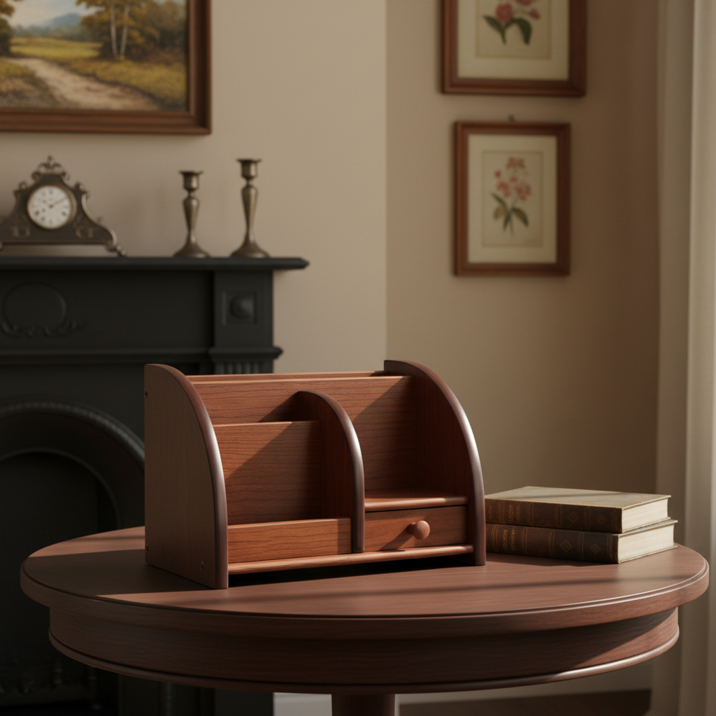 Wooden Eco-Friendly Modern High-End Multi-Functional Storage Box, Creative and Suitable for Home Office Drawer Organizer