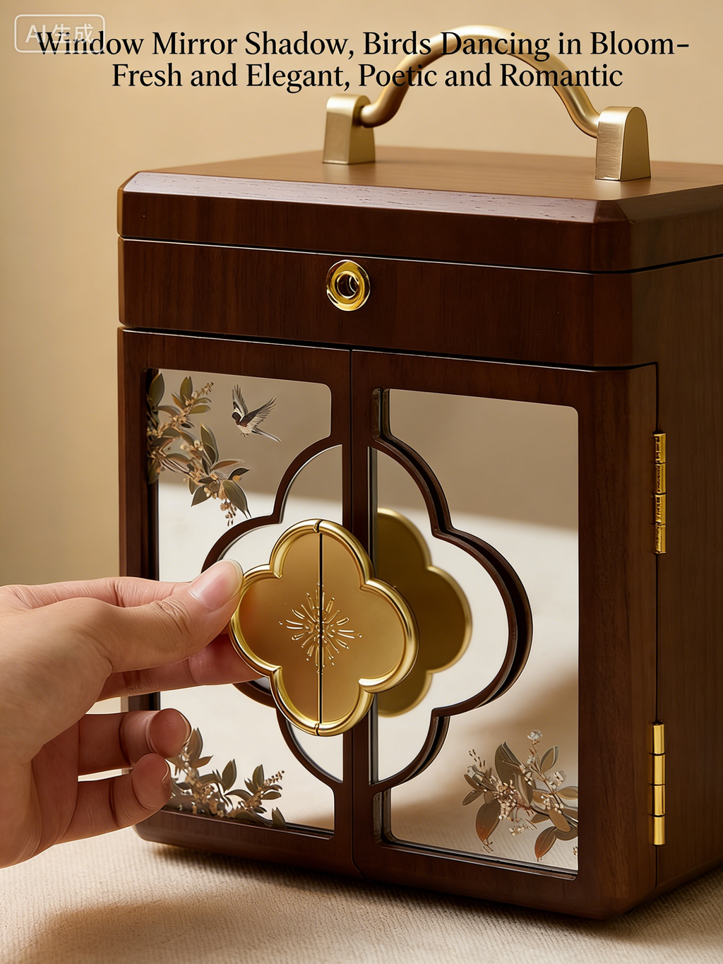 Jewelry Box Luxury Wedding Gift Wooden Jewelry Storage Box Mother's Day New Year's Gift