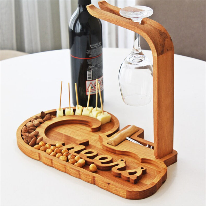 Multifunctional Home Gift Wine Rack With Stand and Glass Stand for Restaurant Furniture and Display Stand
