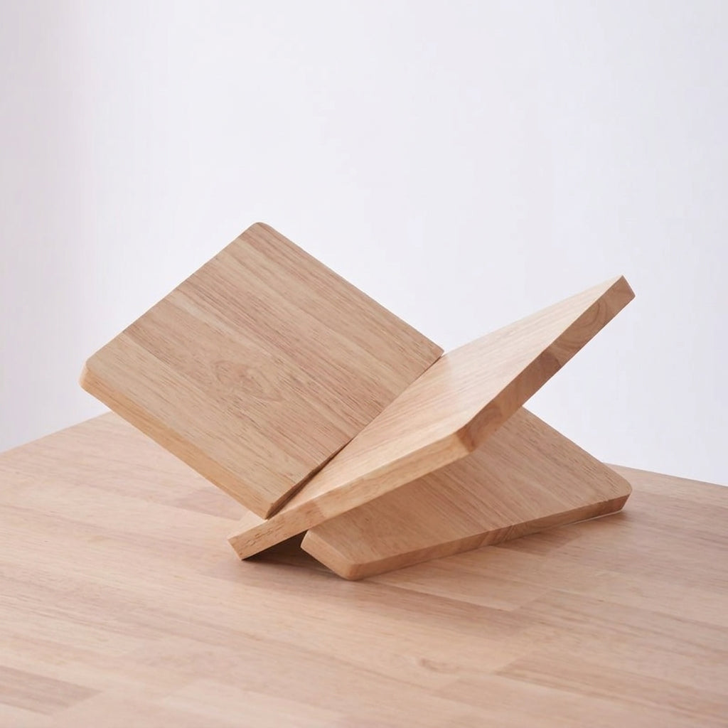 Wooden Desktop Reading Stand Book Display Rack Simple Modern Style Home Decoration Desktop Ornament Student Reading Bookshelf