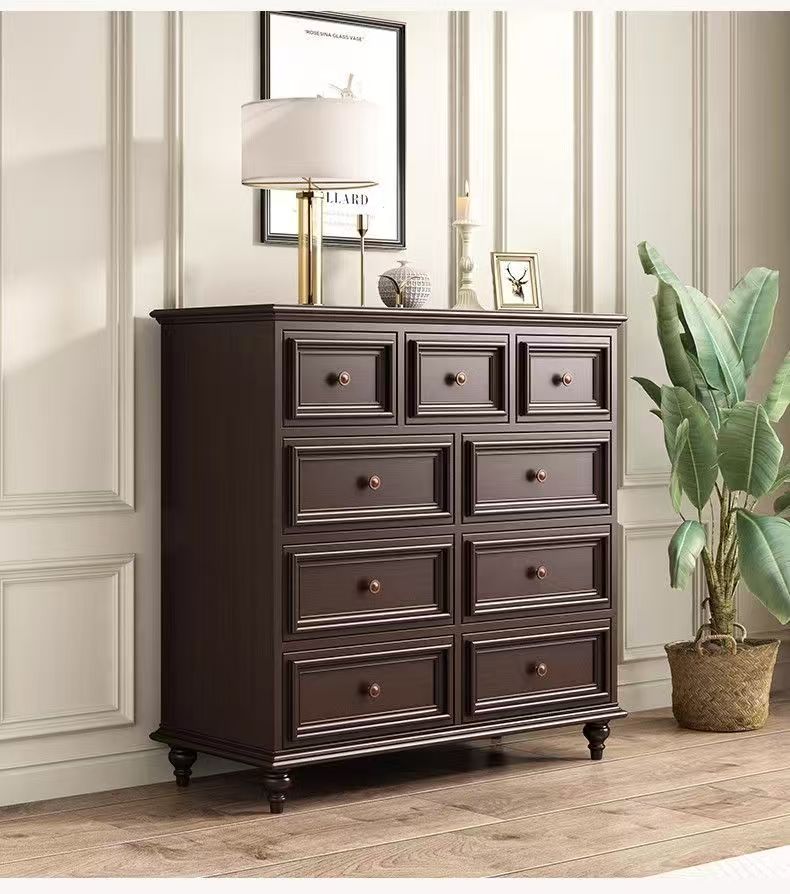 Solid Wood Chest of Drawers Chest of Drawers Solid Wood Nordic Clothing Storage Organizers Box Dressers Furniture