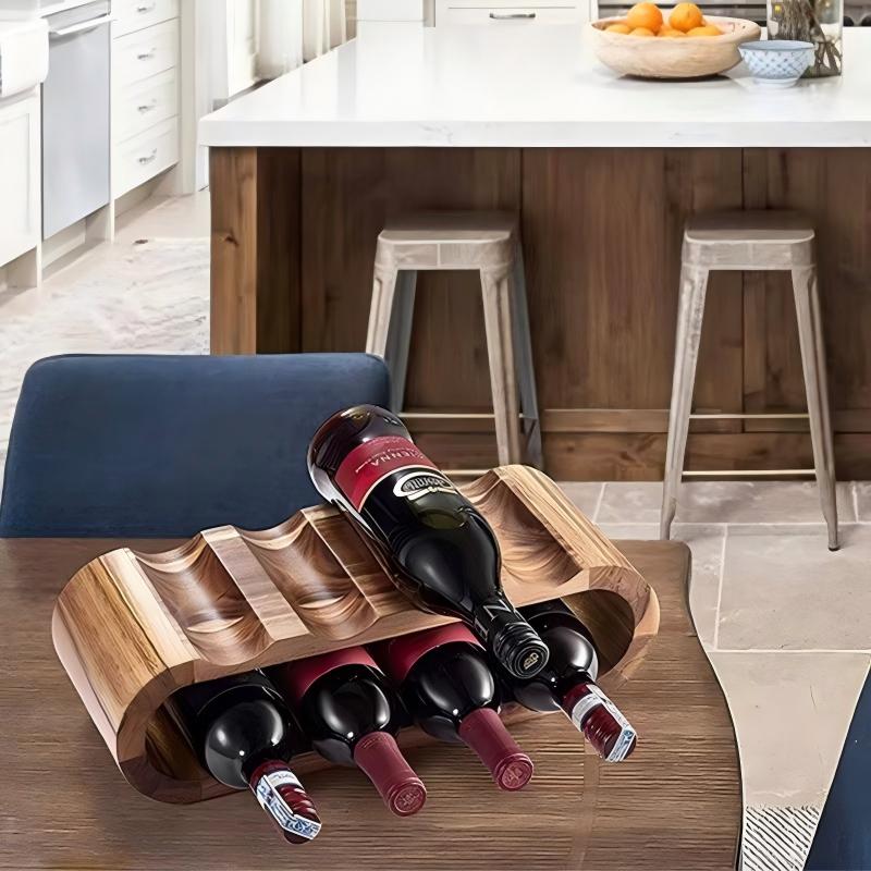 Wooden Wine Rack Freestanding Desktop Wine Rack Freestanding Desktop Wine Rack Suitable for Red Wine Storage