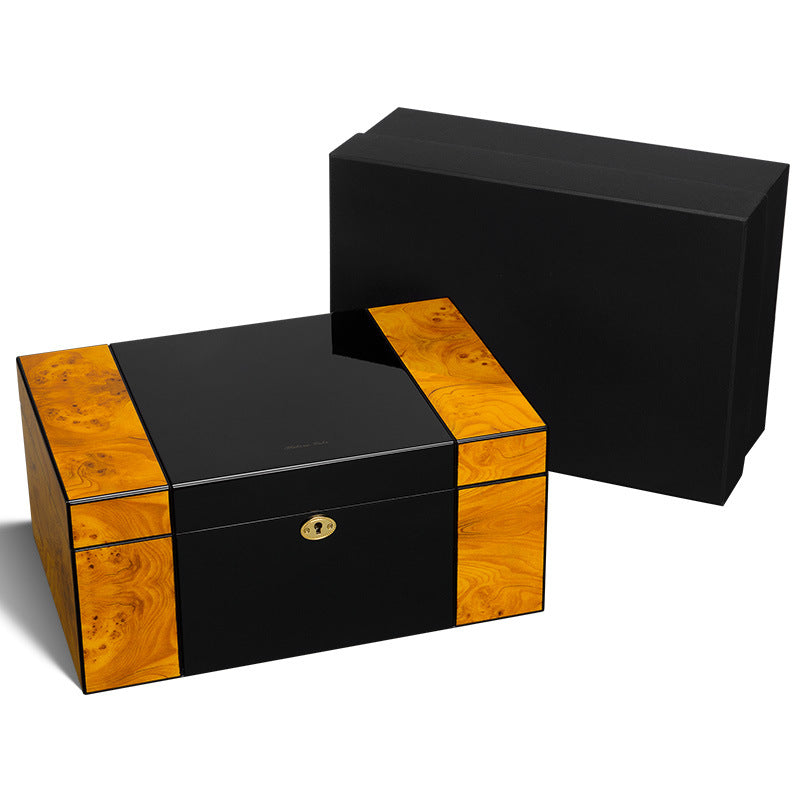 Cigar Boxes Wholesale Humidifier Handmade Wood Cigar Boxes Cigar Accessories Luxury Cigar Humidor Box Cigar Gift Set Boxes