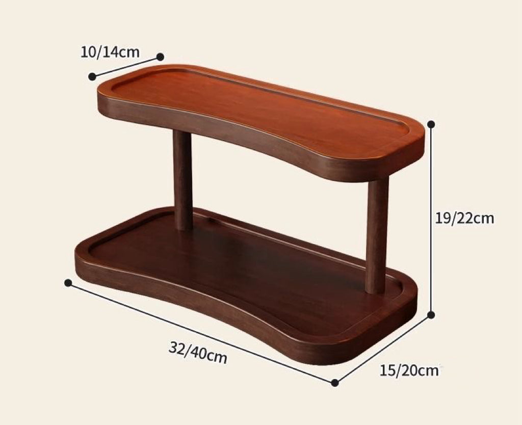 Tea Cup Holder Tea Stand Desktop Organizer Cosmetic Display Rack Chinese Style Multi-layer Small Dining Table Cup Storage Rack