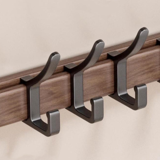 Wall Mounted Hook Rack for Fitting Room, No-Drill Clothes and Hat Hanger, Entryway Wall Hook for Keys and Items