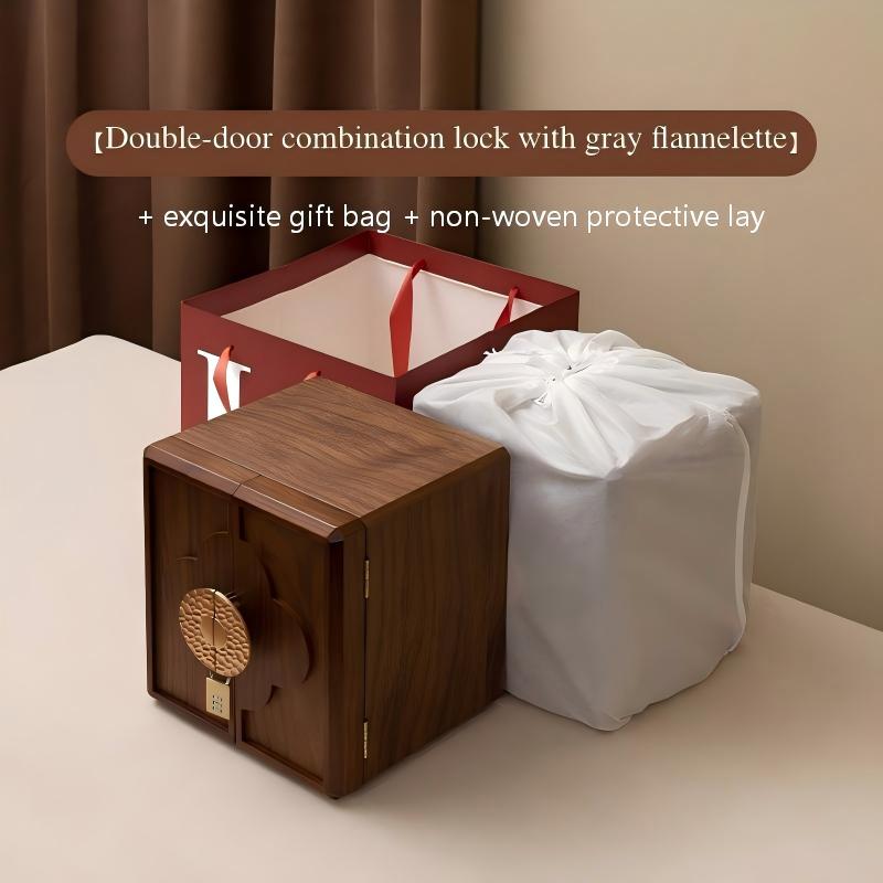 Solid Wood Jewelry Box Large Capacity Luxury Bridal Gift Gold Jewelry Box Jewelry Storage Box Vintage Wooden Jewelry Box