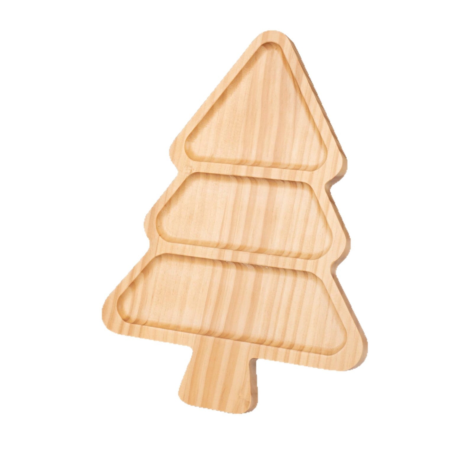Wooden Pallets Christmas Tree Design Pastries Cheese Christmas Decorative Platter Pinewood