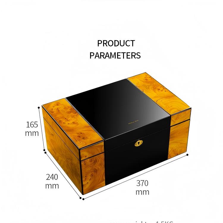 Cigar Boxes Wholesale Humidifier Handmade Wood Cigar Boxes Cigar Accessories Luxury Cigar Humidor Box Cigar Gift Set Boxes
