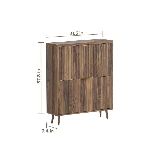 Panel Shoe Cabinet Luxury Shoe Cabinet Simple Solid Wood Storage Cabinet Display Stand