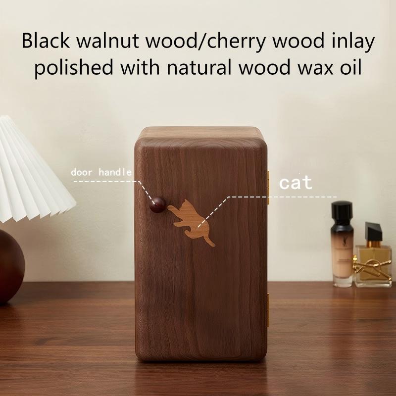 Exquisite Six-Layer Open Jewelry Box Large Capacity Walnut Wood Cabinet-Style Organizer for Stylish Storage
