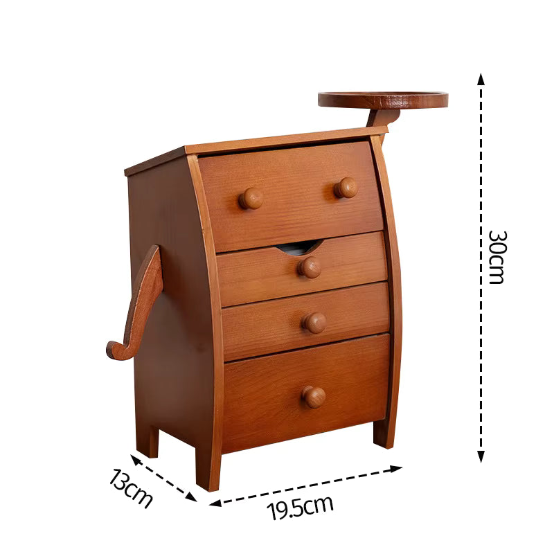 2026 New Design Cute and Sturdy Solid Wood Jewelry Storage Box High-End Exquisite Organizer
