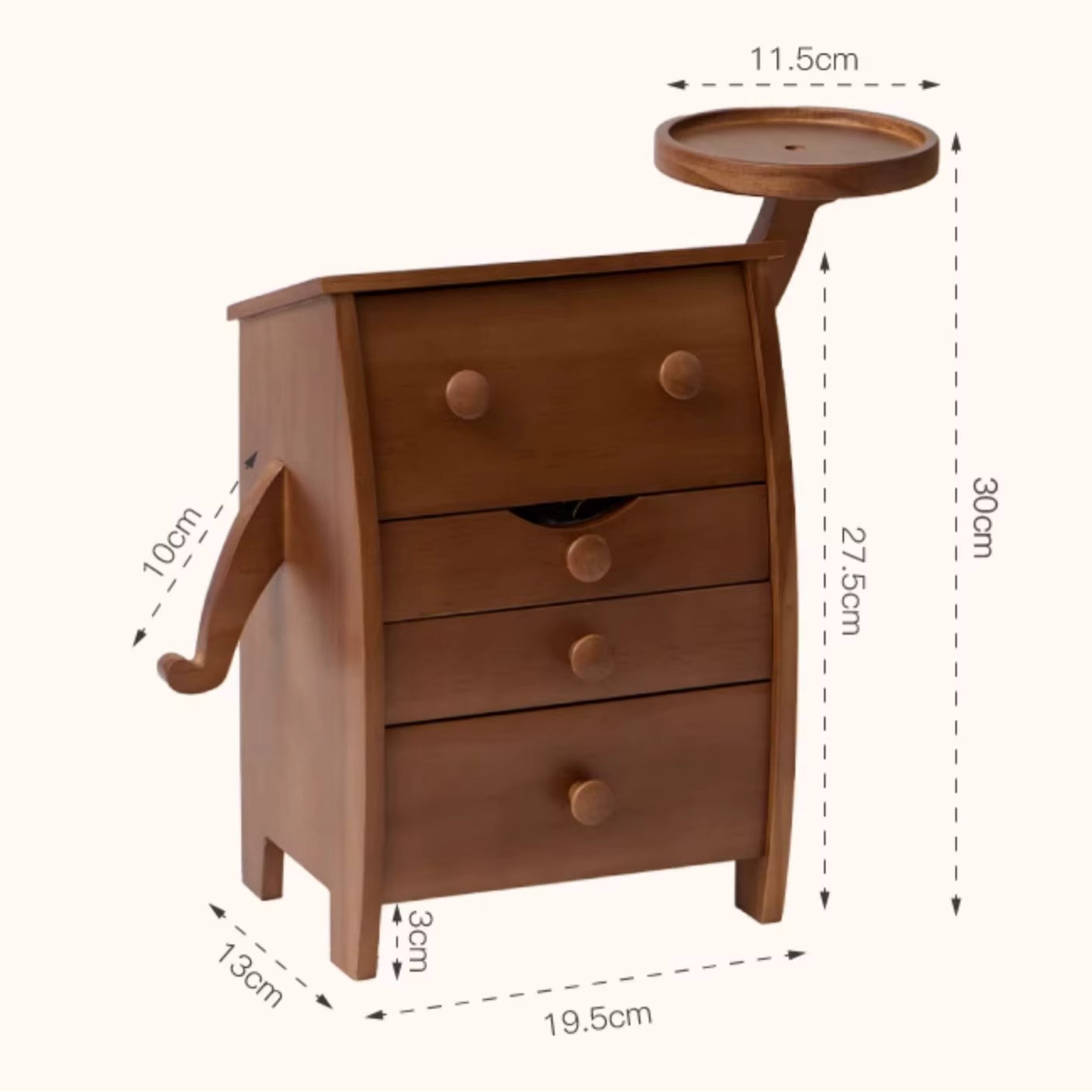 2026 New Design Cute and Sturdy Solid Wood Jewelry Storage Box High-End Exquisite Organizer
